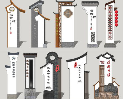 江津美丽乡村标识标牌有哪些分类？